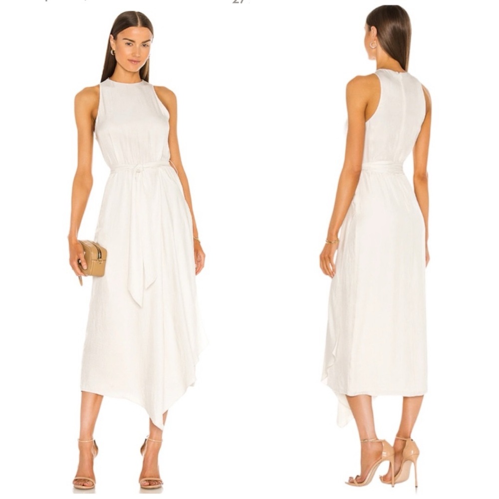 NWT VINCE Handkerchief Drape Halter Dress